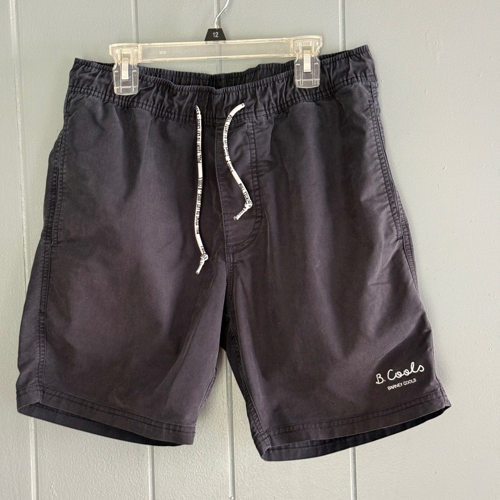 Barney Cools Chino Hybrid Short Mens 32 Navy Drawstring Elastic Waist Australian